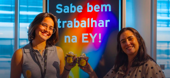 Açaí Okashi servido num evento corporate da EY